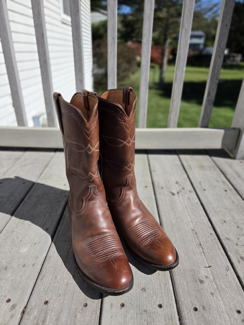 Men’s Lucchese Classics Handmade Leather Cowboy Boots Size 10D - Style L1541